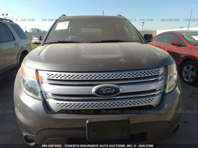 1FMHK7D83CGA31773 - 2012 FORD EXPLORER XLT GRAY photo 6