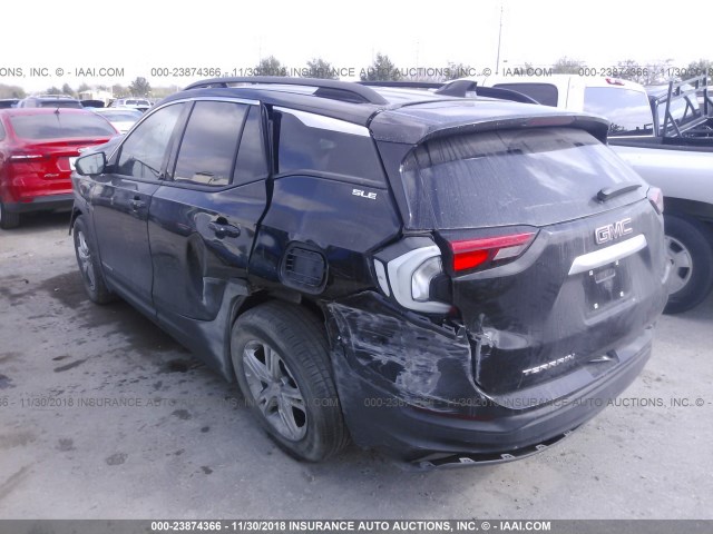 3GKALMEV0JL209724 - 2018 GMC TERRAIN SLE BLACK photo 3