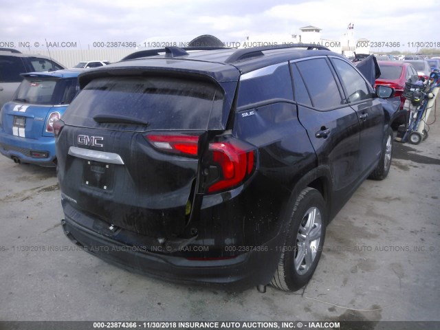 3GKALMEV0JL209724 - 2018 GMC TERRAIN SLE BLACK photo 4