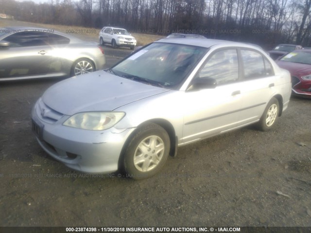 2HGES16304H547893 - 2004 HONDA CIVIC DX VP Gümüş foto 2