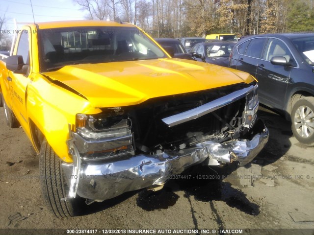 1GCNCREC1GZ249966 - 2016 CHEVROLET SILVERADO C1500 LT YELLOW photo 6