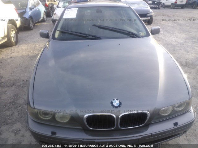 WBADT63432CK25988 - 2002 BMW 530 I AUTOMATIC GRAY photo 6