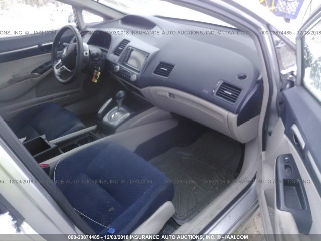 JHMFA36217S003309 - 2007 HONDA CIVIC HYBRID SILVER photo 5