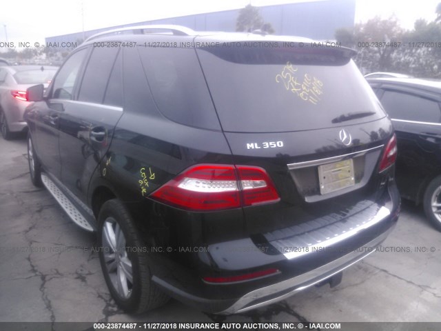 4JGDA5JB3DA246709 - 2013 MERCEDES-BENZ ML 350 BLACK photo 3