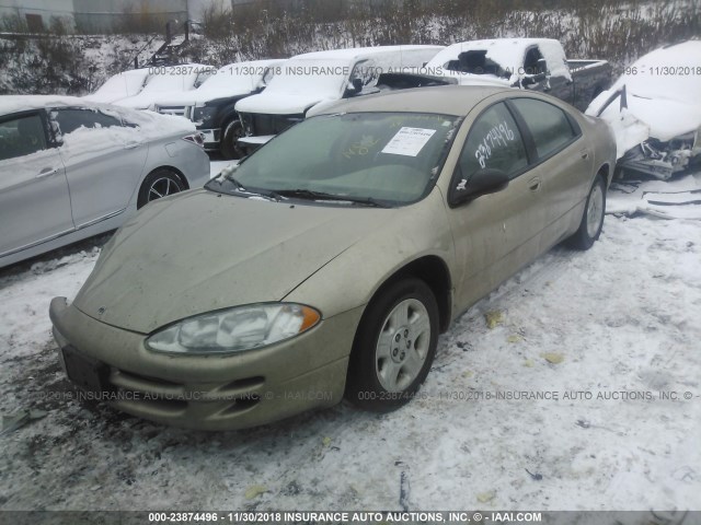 2B3HD46R04H679114 - 2004 DODGE INTREPID SE TAN photo 2