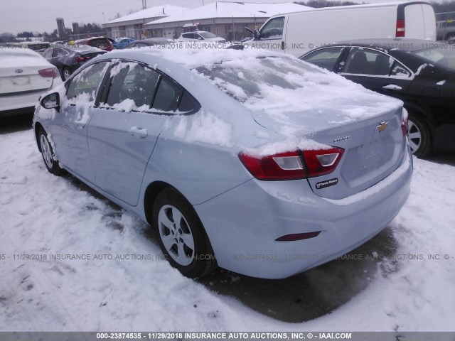 1G1BC5SM1J7152660 - 2018 CHEVROLET CRUZE LS Light Blue photo 3