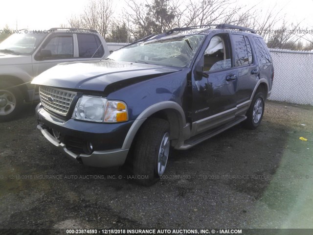 1FMDU64K85UB76472 - 2005 FORD EXPLORER EDDIE BAUER BLUE photo 2