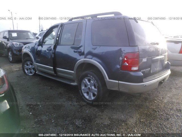 1FMDU64K85UB76472 - 2005 FORD EXPLORER EDDIE BAUER BLUE photo 3