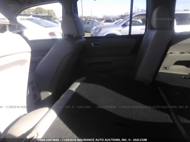 5FNYF4H93DB067839 - 2013 HONDA PILOT TOURING WHITE photo 8