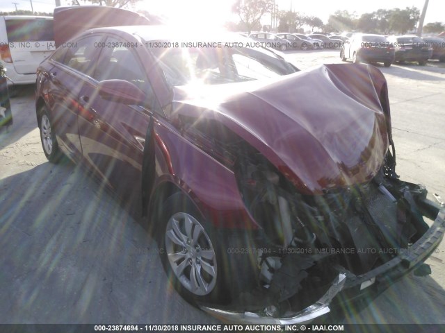 5NPEB4AC7BH251510 - 2011 HYUNDAI SONATA GLS RED photo 1