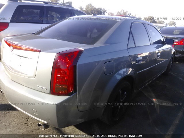 1G6DP577060119885 - 2006 CADILLAC CTS HI FEATURE V6 GRAY photo 4