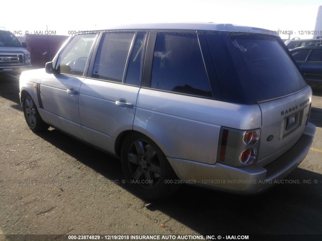 SALME11444A149403 - 2004 LAND ROVER RANGE ROVER HSE SILVER photo 3