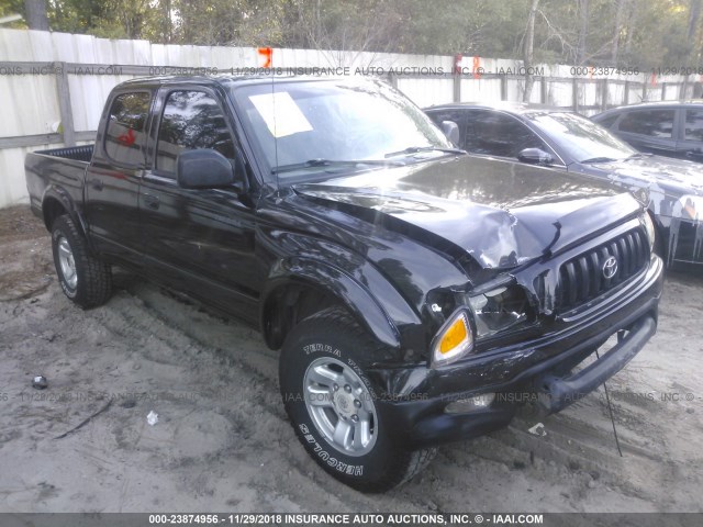 5TEGM92NX1Z798038 - 2001 TOYOTA TACOMA DOUBLE CAB PRERUNNER BLACK photo 1