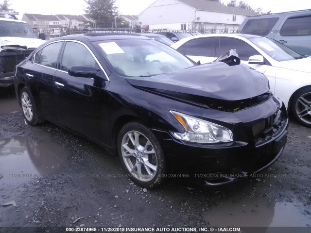 1N4AA5AP8EC479256 - 2014 NISSAN MAXIMA S/SV BLACK photo 1