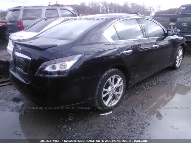 1N4AA5AP8EC479256 - 2014 NISSAN MAXIMA S/SV BLACK photo 4