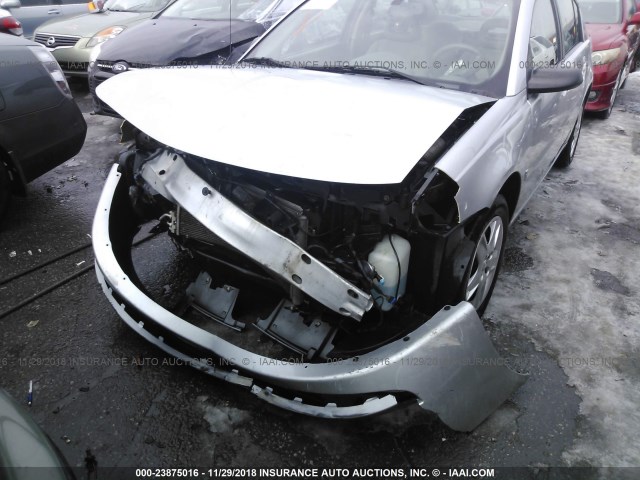 1G8AJ55F47Z150785 - 2007 SATURN ION LEVEL 2 SILVER photo 6