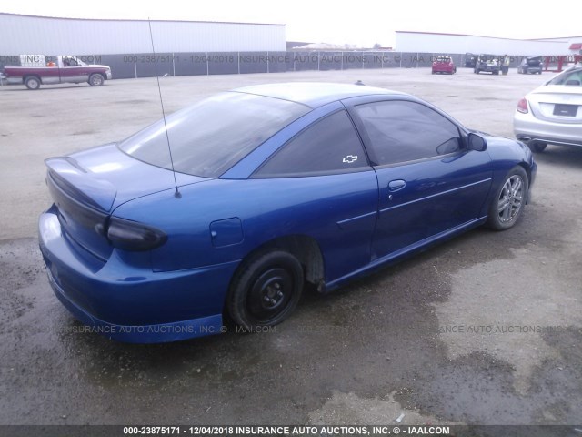 1G1JH12F447151790 - 2004 CHEVROLET CAVALIER LS SPORT BLUE photo 4