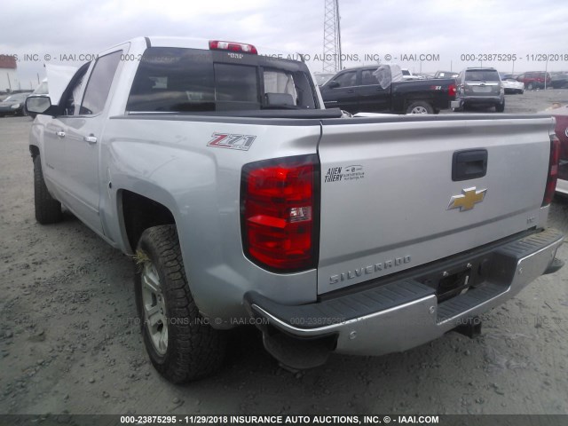 3GCUKSECXFG465755 - 2015 CHEVROLET SILVERADO K1500 LTZ SILVER photo 3