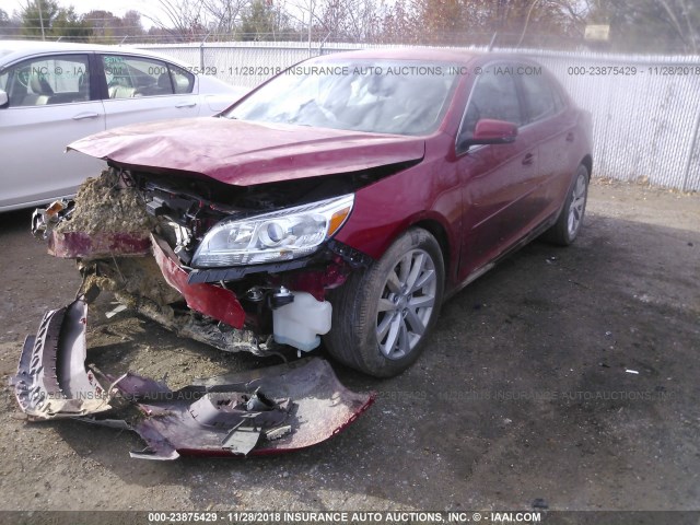 1G11E5SL5EF231239 - 2014 CHEVROLET MALIBU 2LT RED photo 2