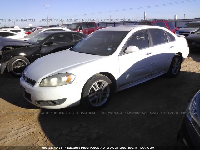 2G1WC5EM4A1263567 - 2010 CHEVROLET IMPALA LTZ WHITE photo 2