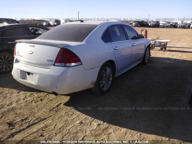 2G1WC5EM4A1263567 - 2010 CHEVROLET IMPALA LTZ WHITE photo 4