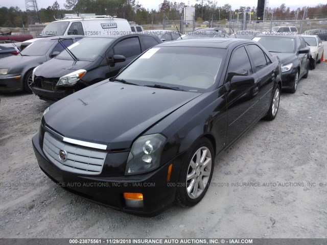 1G6DP577960147040 - 2006 CADILLAC CTS HI FEATURE V6 BLACK photo 2