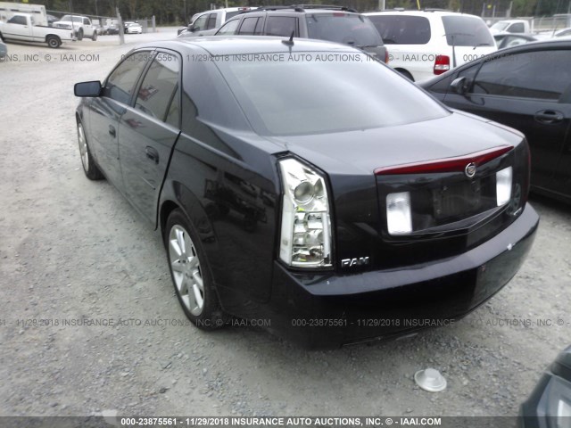 1G6DP577960147040 - 2006 CADILLAC CTS HI FEATURE V6 BLACK photo 3