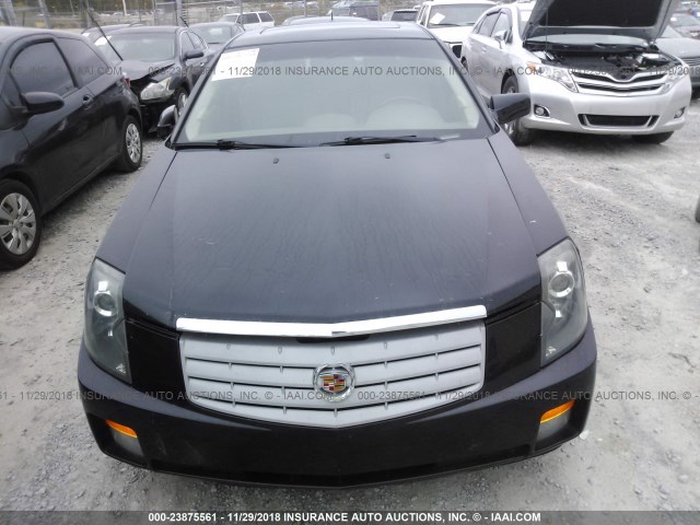 1G6DP577960147040 - 2006 CADILLAC CTS HI FEATURE V6 BLACK photo 6