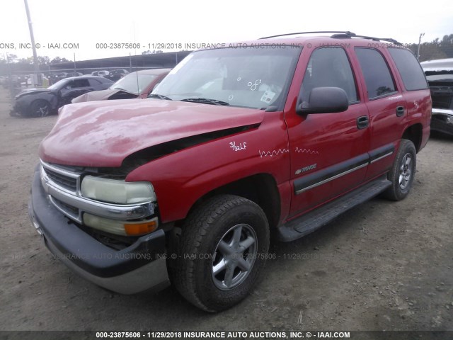 1GNEC13T7YJ184293 - 2000 CHEVROLET TAHOE C1500 RED photo 2