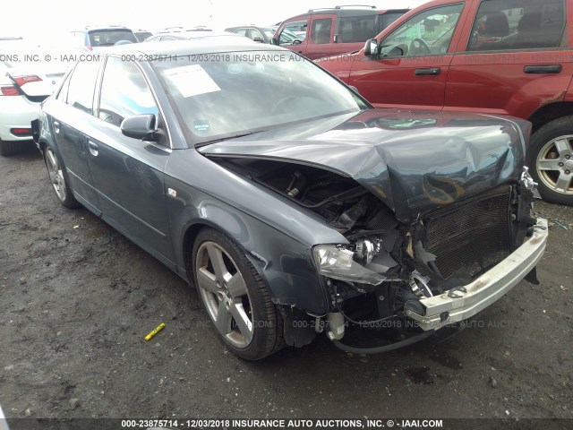 WAUDH98E98A142882 - 2008 AUDI A4 3.2 QUATTRO GRAY photo 1