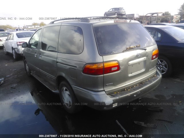 4T3ZF13C5YU314932 - 2000 TOYOTA SIENNA LE/XLE GREEN photo 3