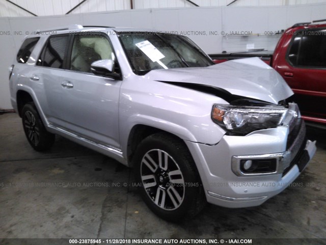 JTEBU5JR7F5239110 - 2015 TOYOTA 4RUNNER SR5/LIMITED/TRAIL/TRD PRO SILVER photo 1