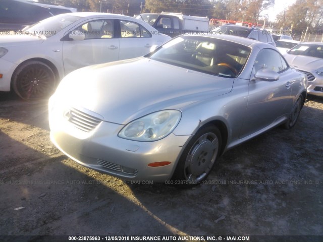 JTHFN48Y520023921 - 2002 LEXUS SC 430 SILVER photo 2