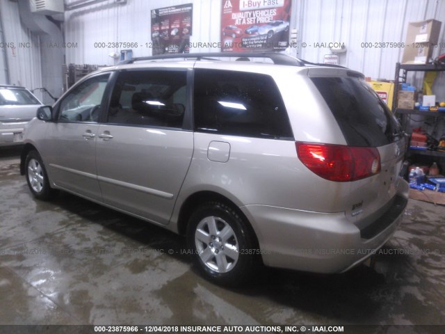 5TDZK23C78S134211 - 2008 TOYOTA SIENNA CE/LE TAN photo 3