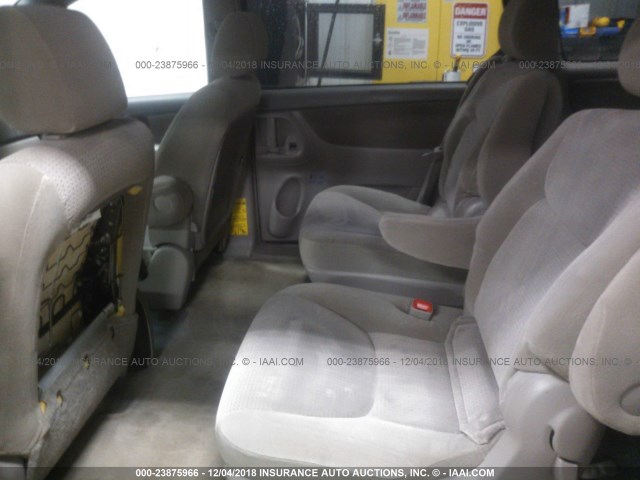 5TDZK23C78S134211 - 2008 TOYOTA SIENNA CE/LE TAN photo 8