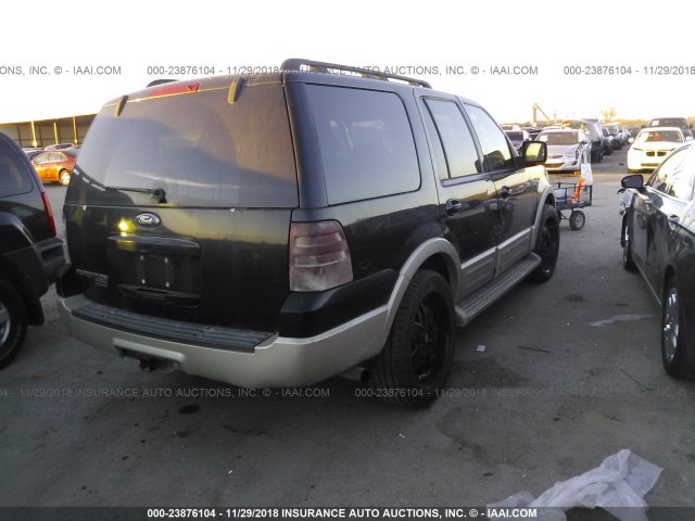 1FMPU17505LA49954 - 2005 FORD EXPEDITION EDDIE BAUER BLACK photo 4