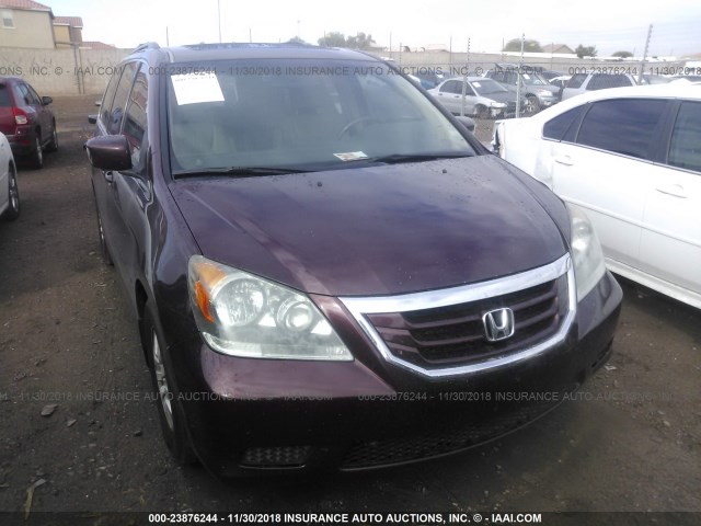 5FNRL3H67AB072020 - 2010 HONDA ODYSSEY EXL BURGUNDY photo 6