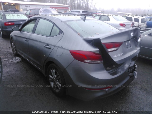 5NPD84LF9JH311979 - 2018 HYUNDAI ELANTRA SEL/VALUE/LIMITED GRAY photo 3