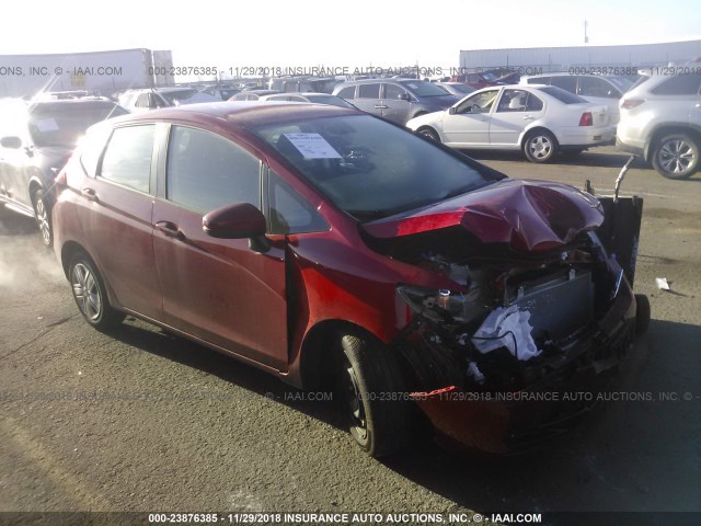 3HGGK5H41JM733607 - 2018 HONDA FIT LX RED photo 1