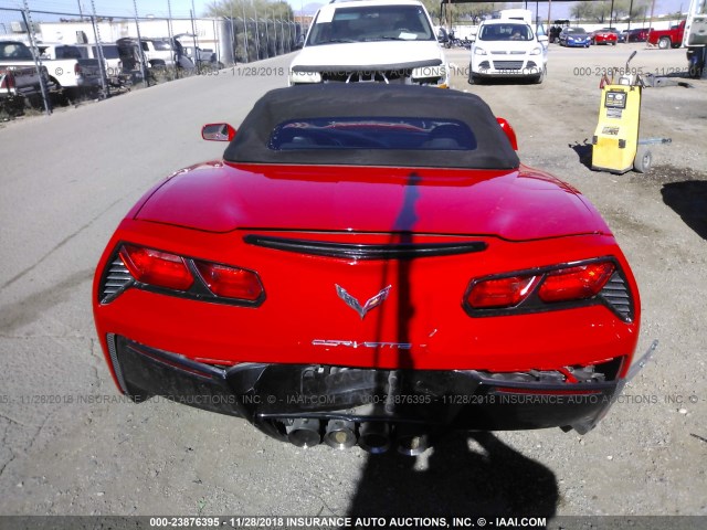 1G1YD3D74E5111380 - 2014 CHEVROLET CORVETTE STINGRAY/2LT RED photo 8