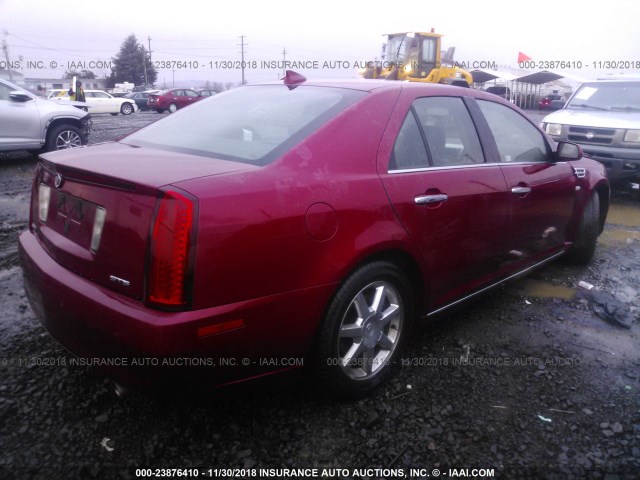 1G6DZ67A190169386 - 2009 CADILLAC STS RED photo 4