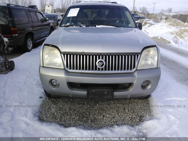 4M2ZU86E92UJ09026 - 2002 MERCURY MOUNTAINEER  SILVER photo 6