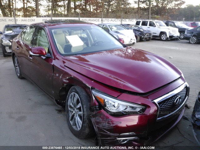 JN1BV7AR3FM396378 - 2015 INFINITI Q50 PREMIUM/SPORT RED photo 1