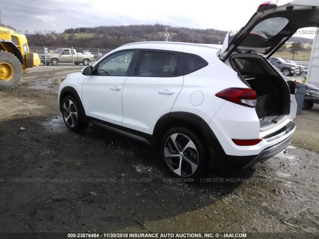 KM8J33A23GU203007 - 2016 HYUNDAI TUCSON LIMITED/SPORT AND ECO/SE WHITE photo 3