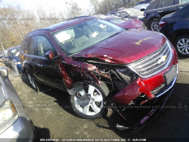 1GNKRGKD0HJ224356 - 2017 CHEVROLET TRAVERSE LT RED photo 1