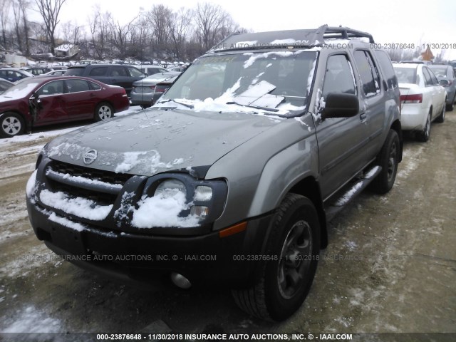 5N1ED28Y44C687306 - 2004 NISSAN XTERRA XE/SE GRAY photo 2