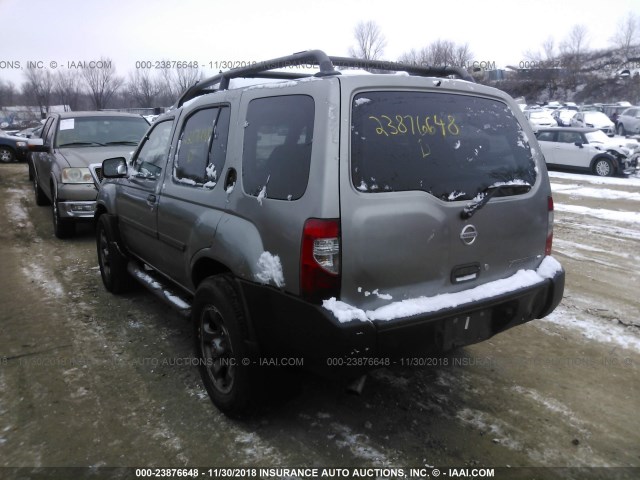 5N1ED28Y44C687306 - 2004 NISSAN XTERRA XE/SE GRAY photo 3