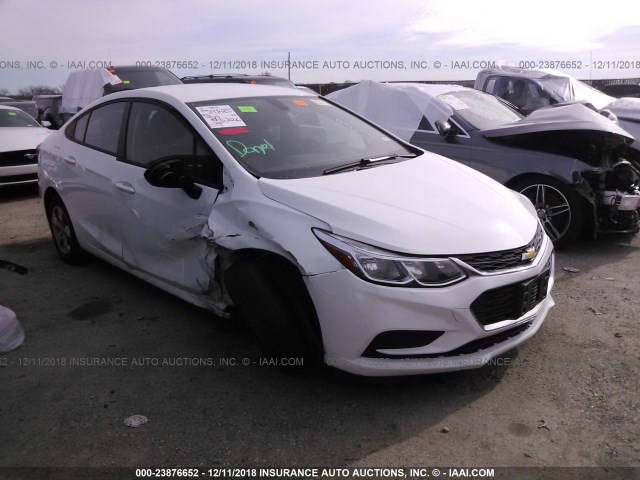 1G1BC5SMXJ7131001 - 2018 CHEVROLET CRUZE LS WHITE photo 1