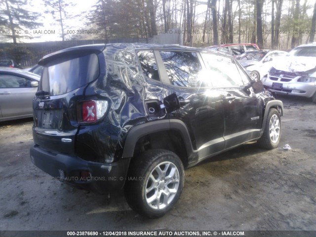 ZACCJBBT2GPE39167 - 2016 JEEP RENEGADE LATITUDE BLACK photo 4