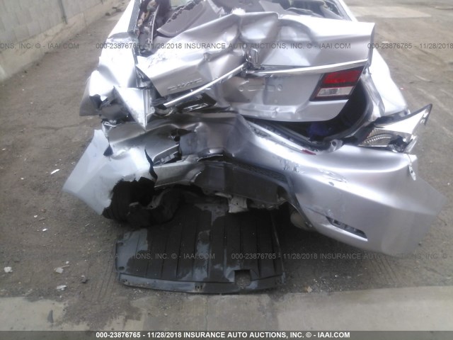 19XFB2F96FE001112 - 2015 HONDA CIVIC EXL SILVER photo 6